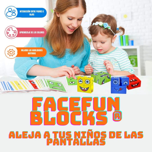Facefun Blocks® - 16 cubos y 64 tarjetas + envío gratis 🚚